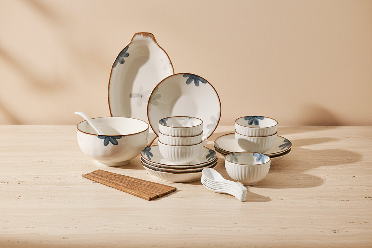 Ceramic Dining Set for Six