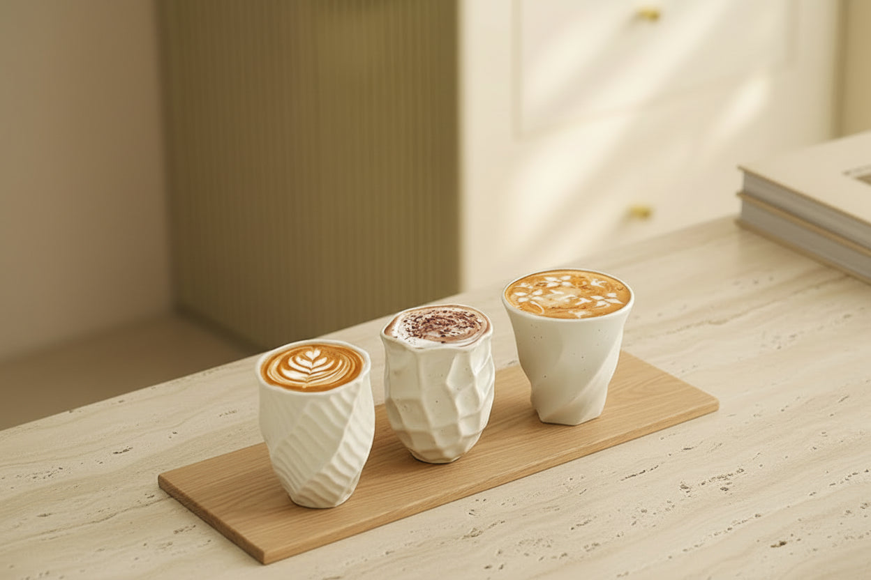Wrinkled Ceramic Espresso Cup