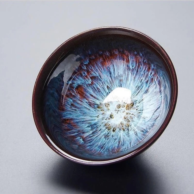 Glazed Porcelain Teacup Set