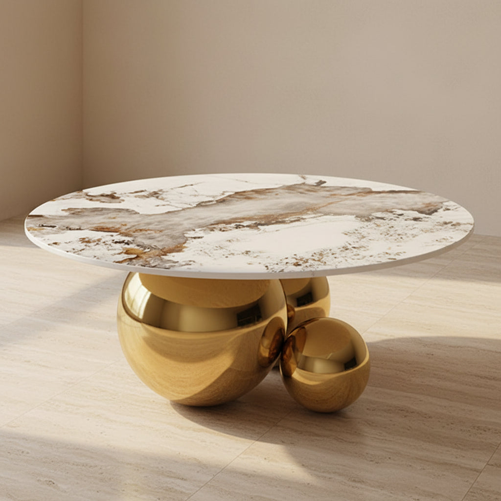 Round Metal Table Set