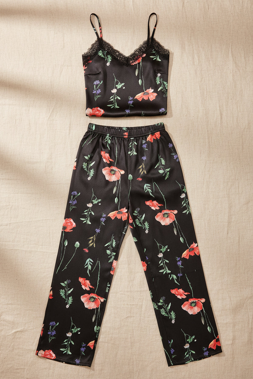 Silk Camisole Trouser Set