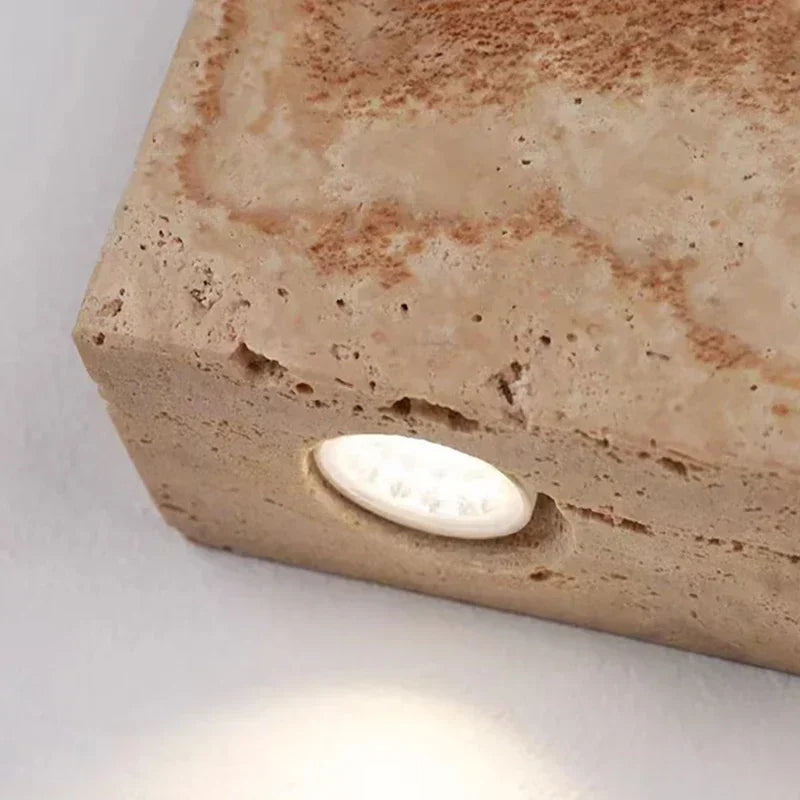 Square Stone Wall Sconce