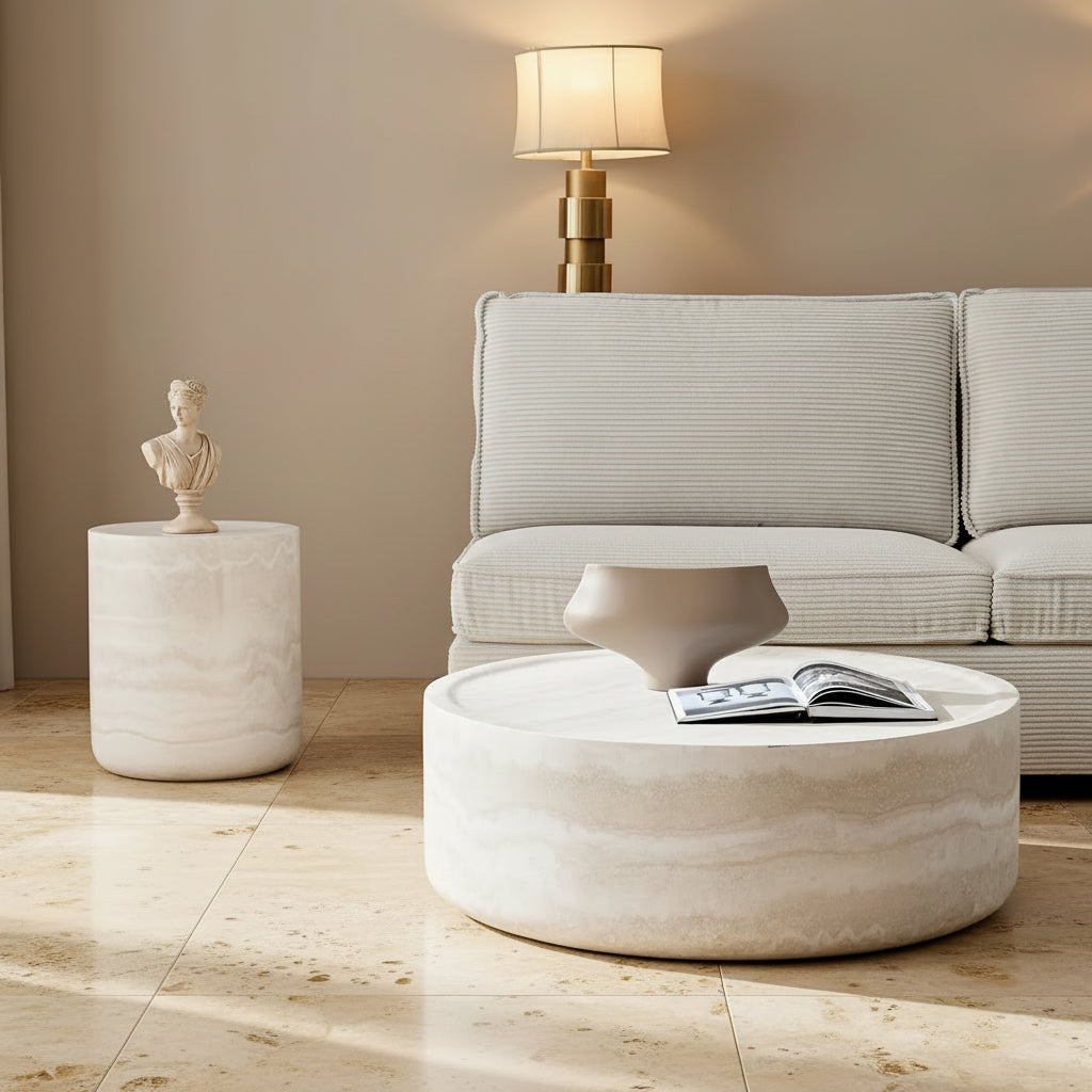 Round Drum Centre Table