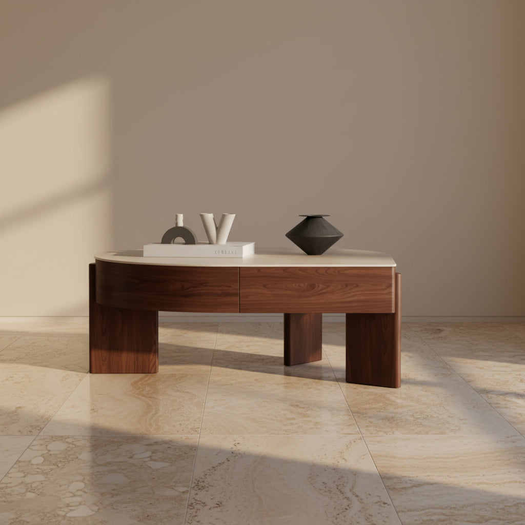 Stone Top Coffee Table