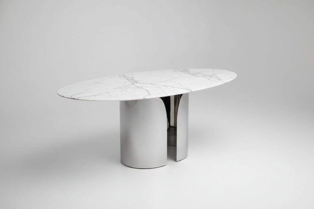 Oval Marble Dining Table