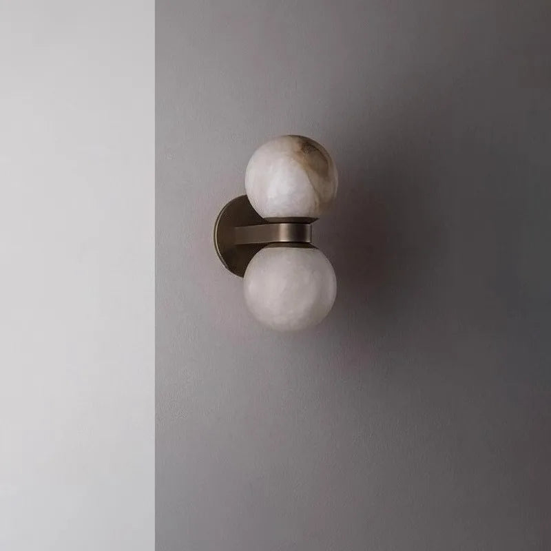 Brass Globe Sconce