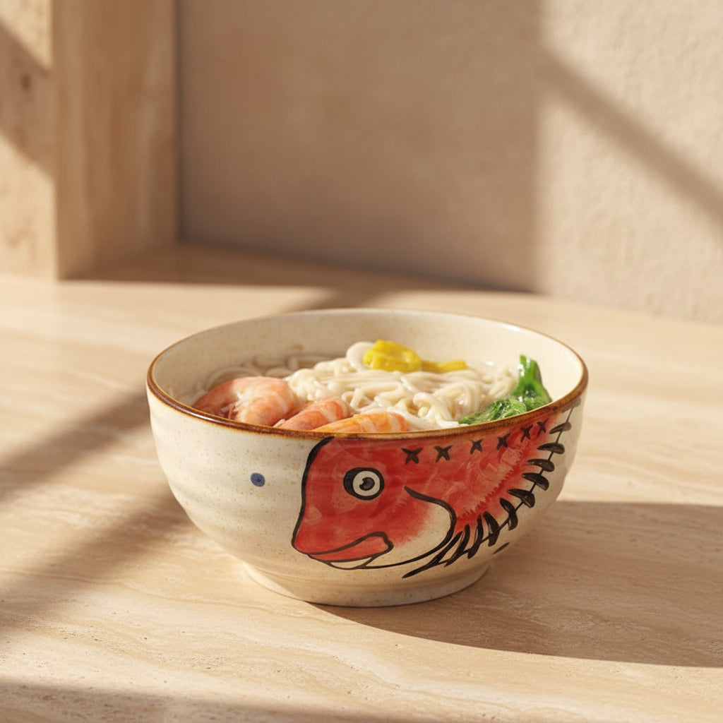 Glazed Porcelain Serving Bowl