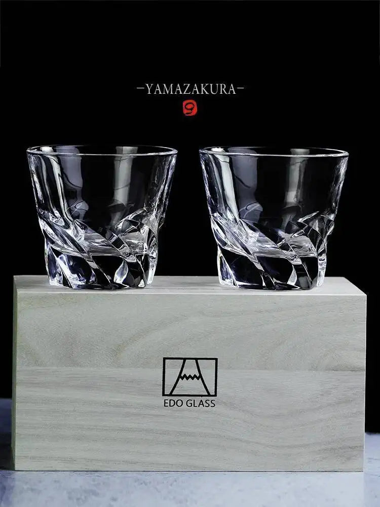 Engraved Crystal Glass Set