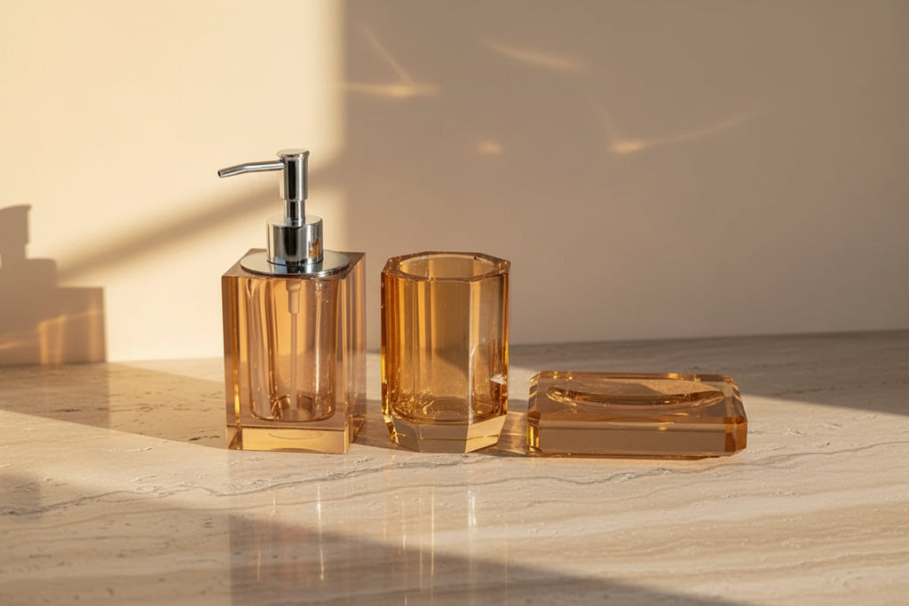 Glass Dispenser & Tray Set