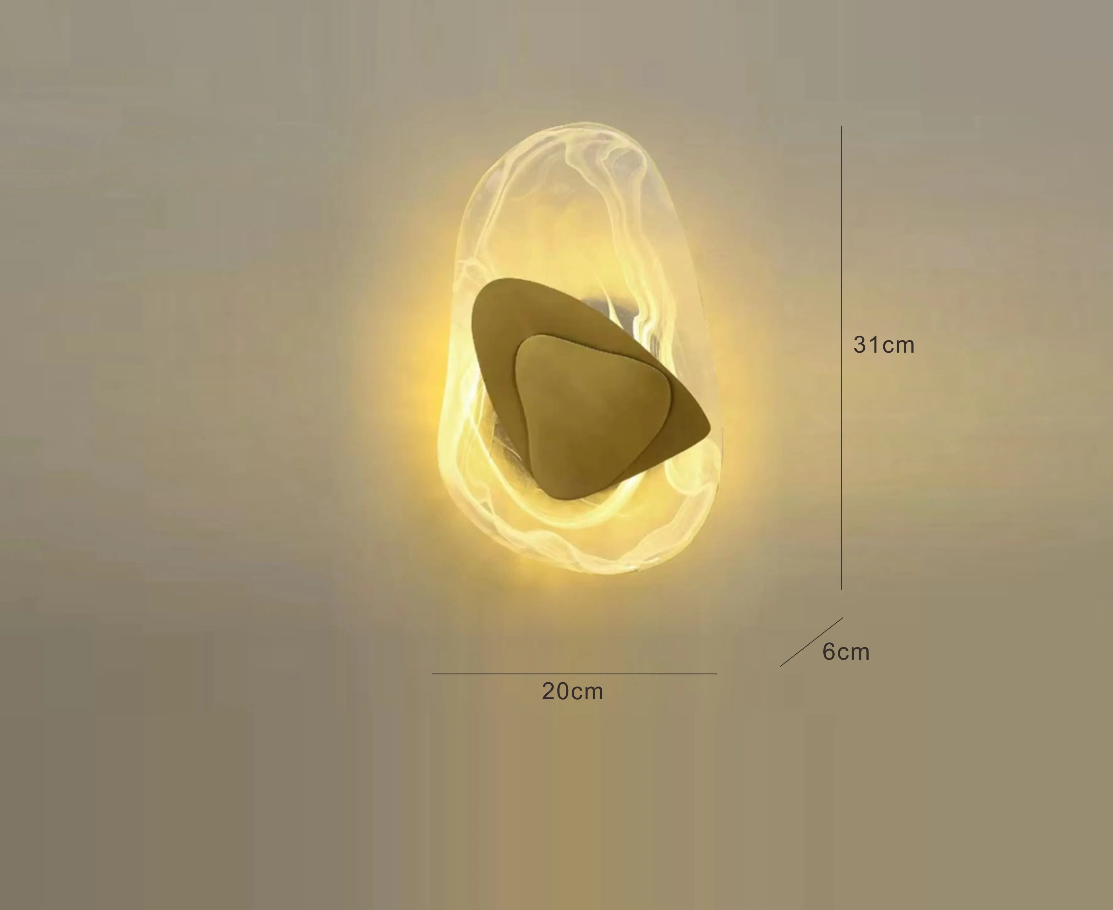 Iron and Crystal Wall Sconce