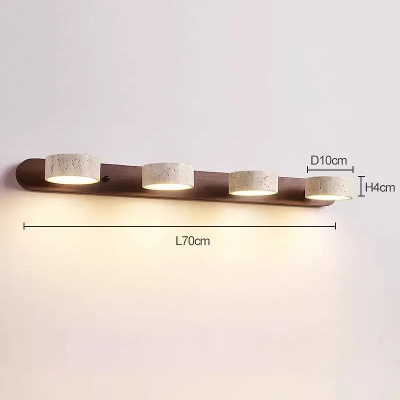 Dual Stone Vanity Wall Light