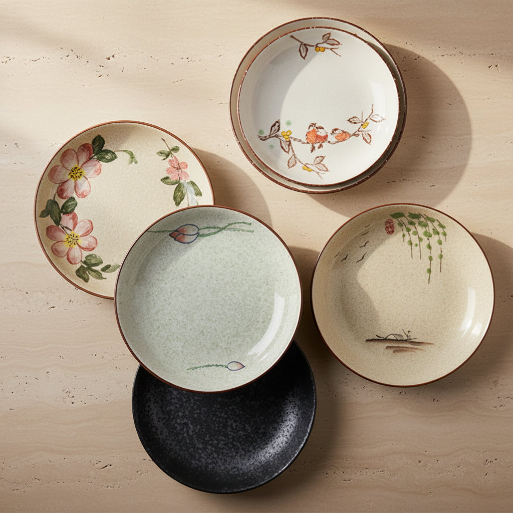 Floral Porcelain Serving Plate