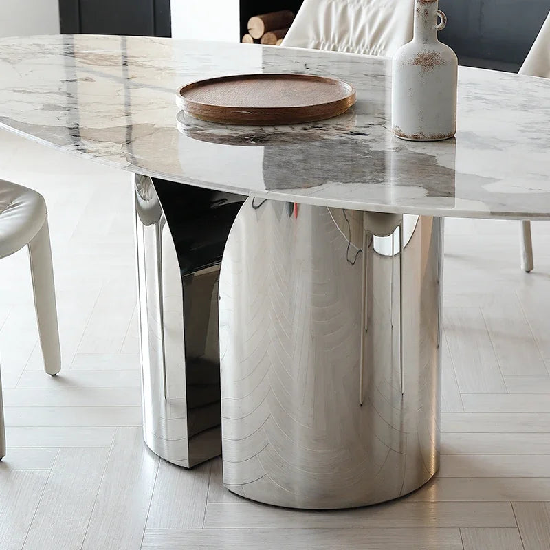 Oval Marble Dining Table