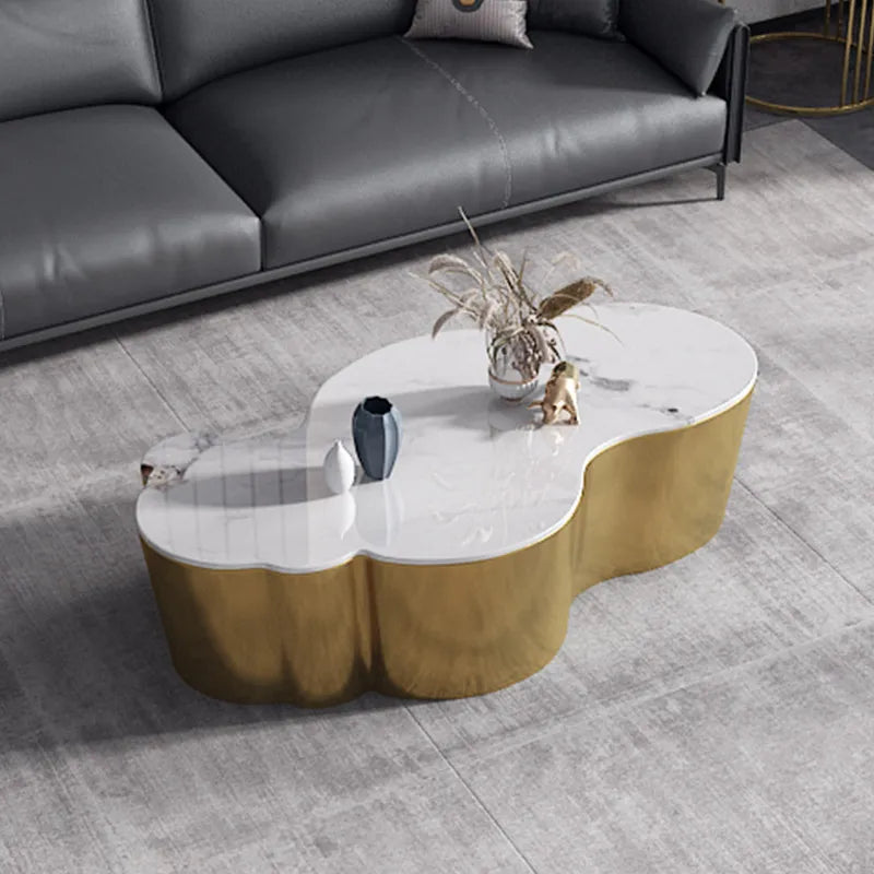 Organizer Industrial Coffee Table Metal Designer Aesthetic Unique Space Saving Side Table Clear Modern Meubles Salon Furniture