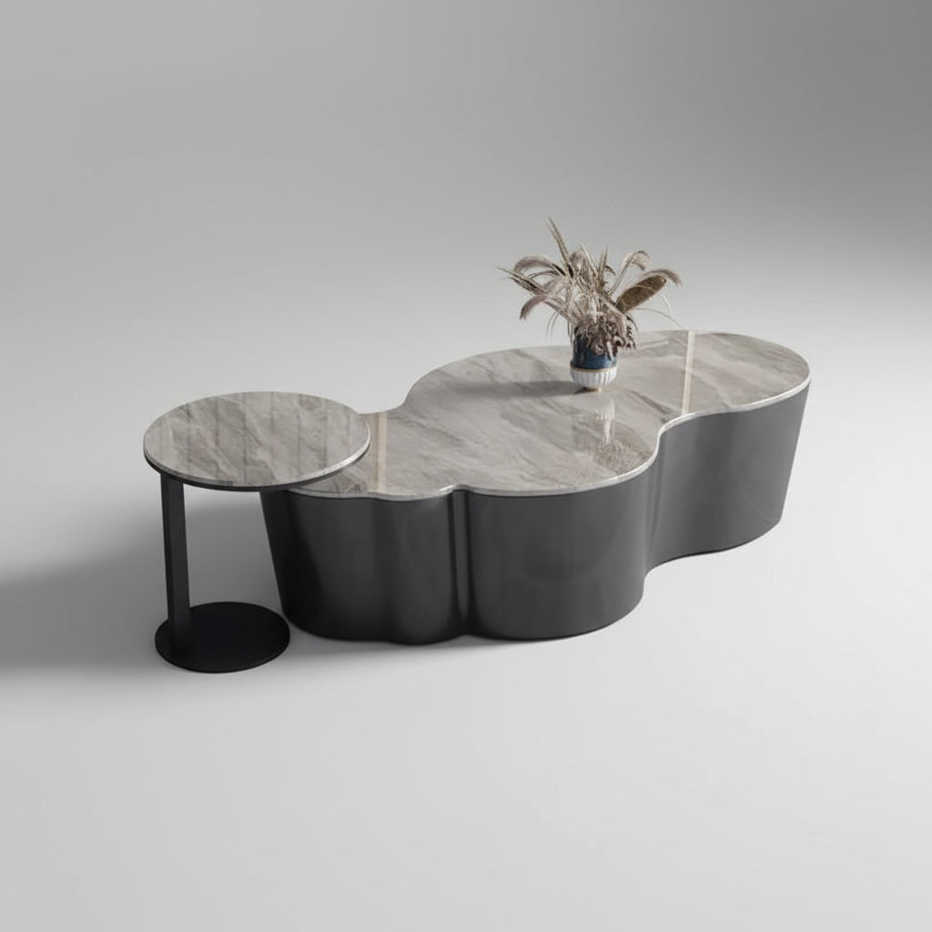 Organizer Industrial Coffee Table Metal Designer Aesthetic Unique Space Saving Side Table Clear Modern Meubles Salon Furniture