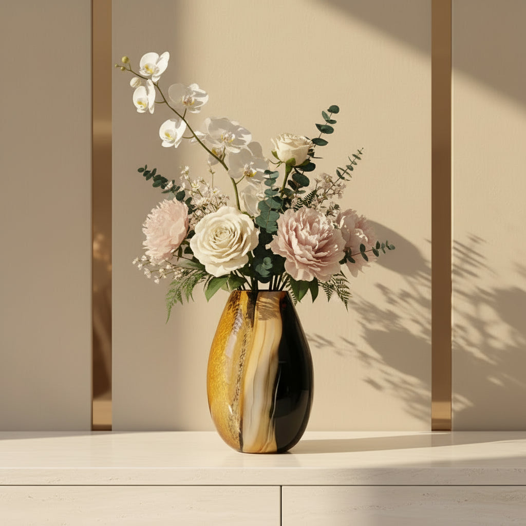 Colored Glass Bud Vase
