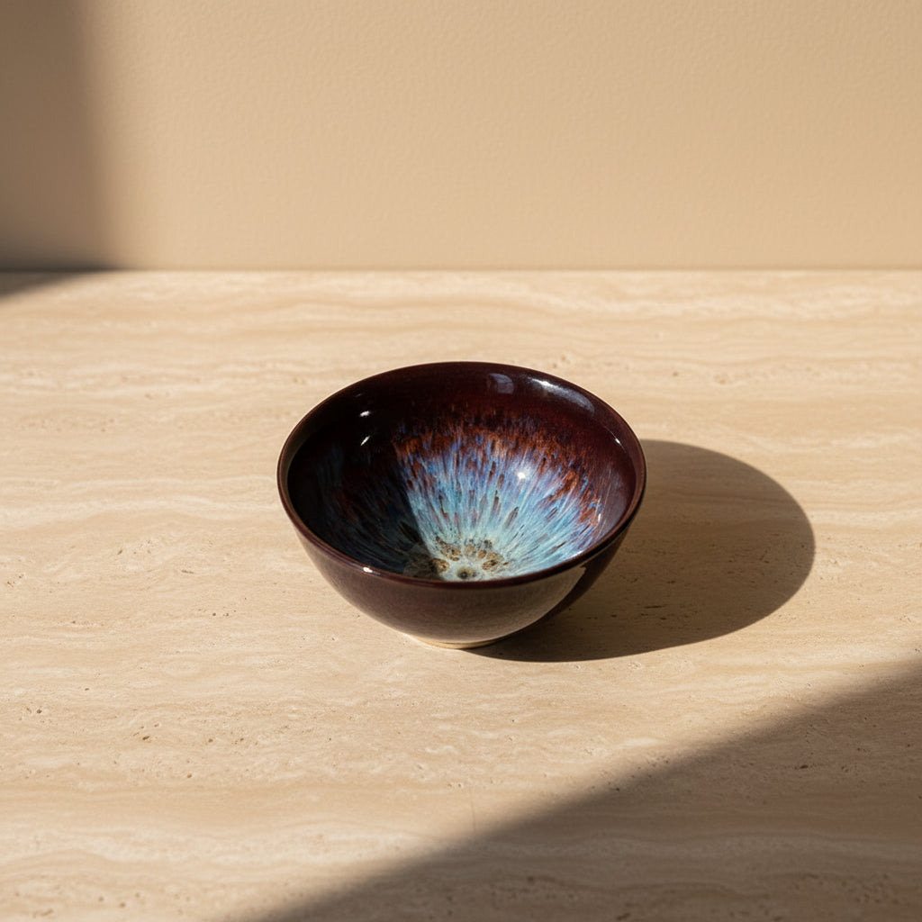 Glazed Porcelain Teacup Set