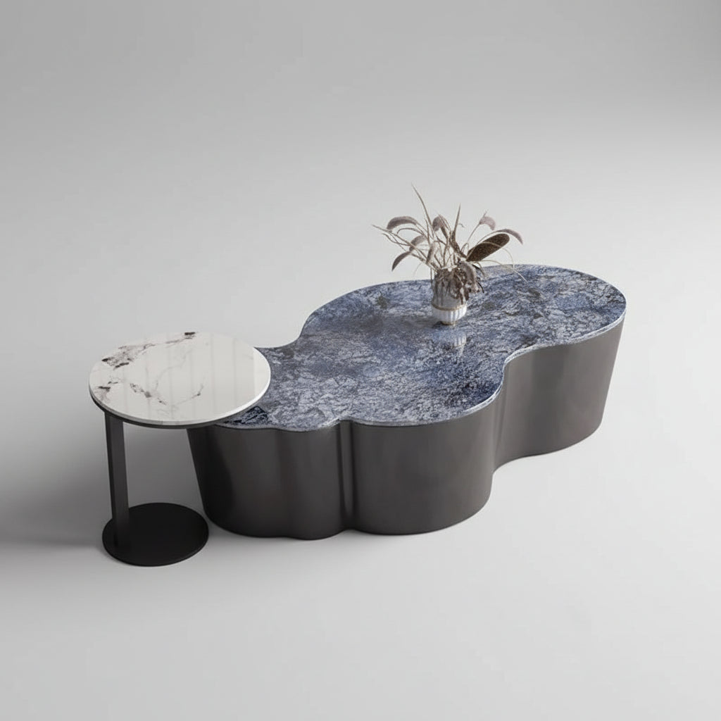 Organizer Industrial Coffee Table Metal Designer Aesthetic Unique Space Saving Side Table Clear Modern Meubles Salon Furniture