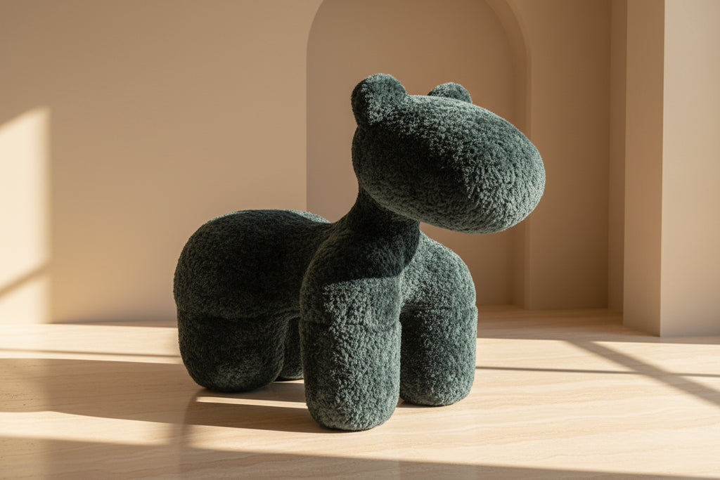 Pony Sculptural Accent Stool