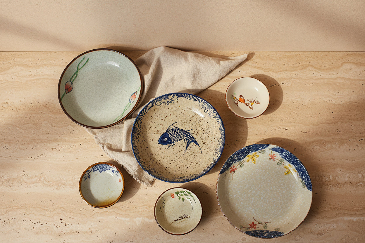 Floral Porcelain Serving Plate