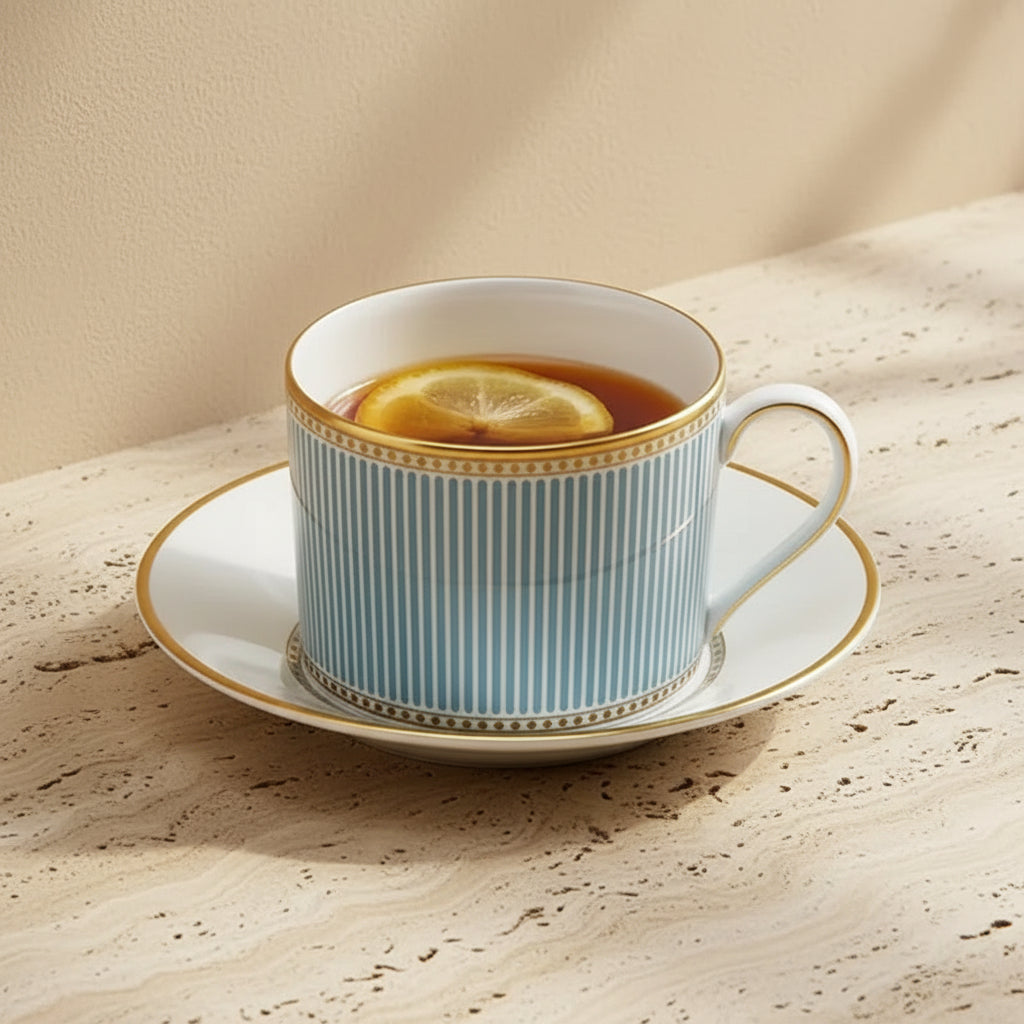 Hand-Painted Porcelain Tea Set