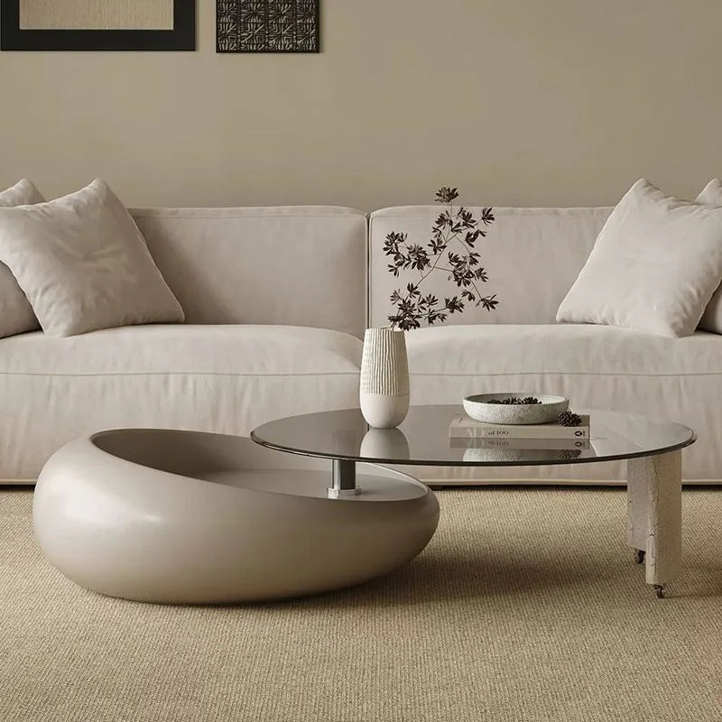 Rotating Storage Coffee Table