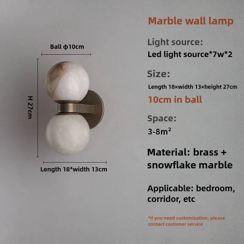 Brass Globe Sconce