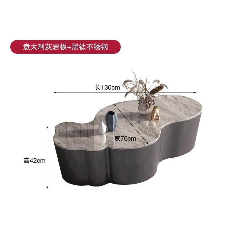Organizer Industrial Coffee Table Metal Designer Aesthetic Unique Space Saving Side Table Clear Modern Meubles Salon Furniture