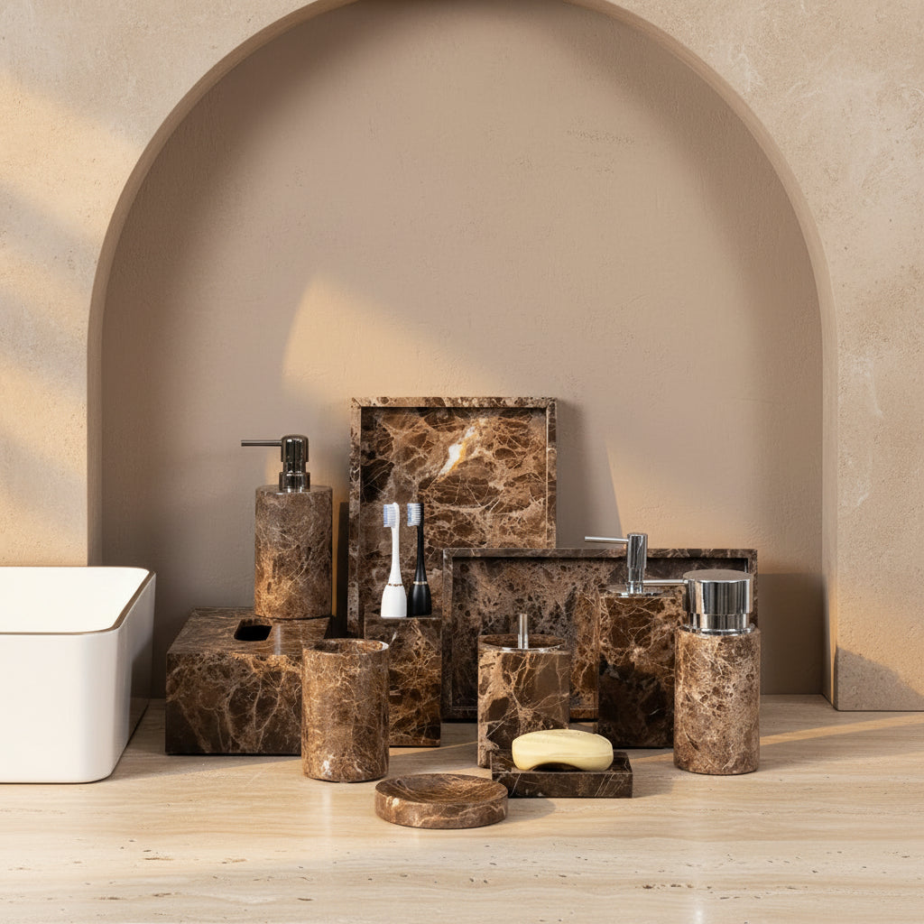 Marble Toothbrush Holder
