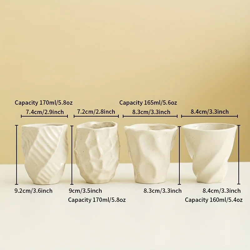 Wrinkled Ceramic Espresso Cup
