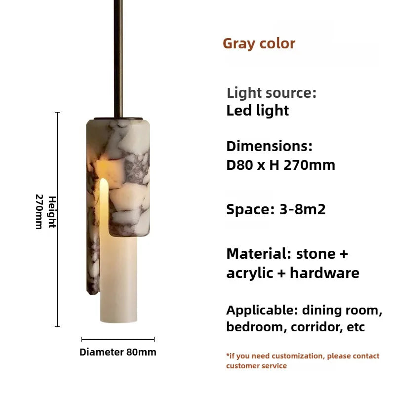 Brass Cylinder Pendant