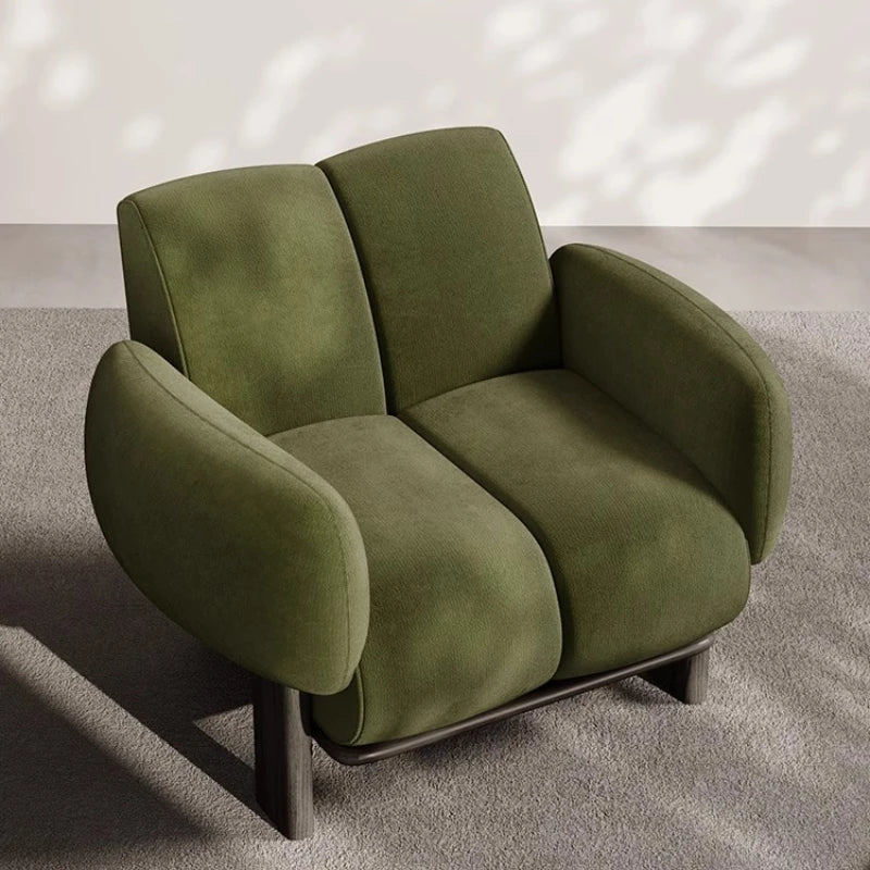 Cushioned Rubberwood Chair
