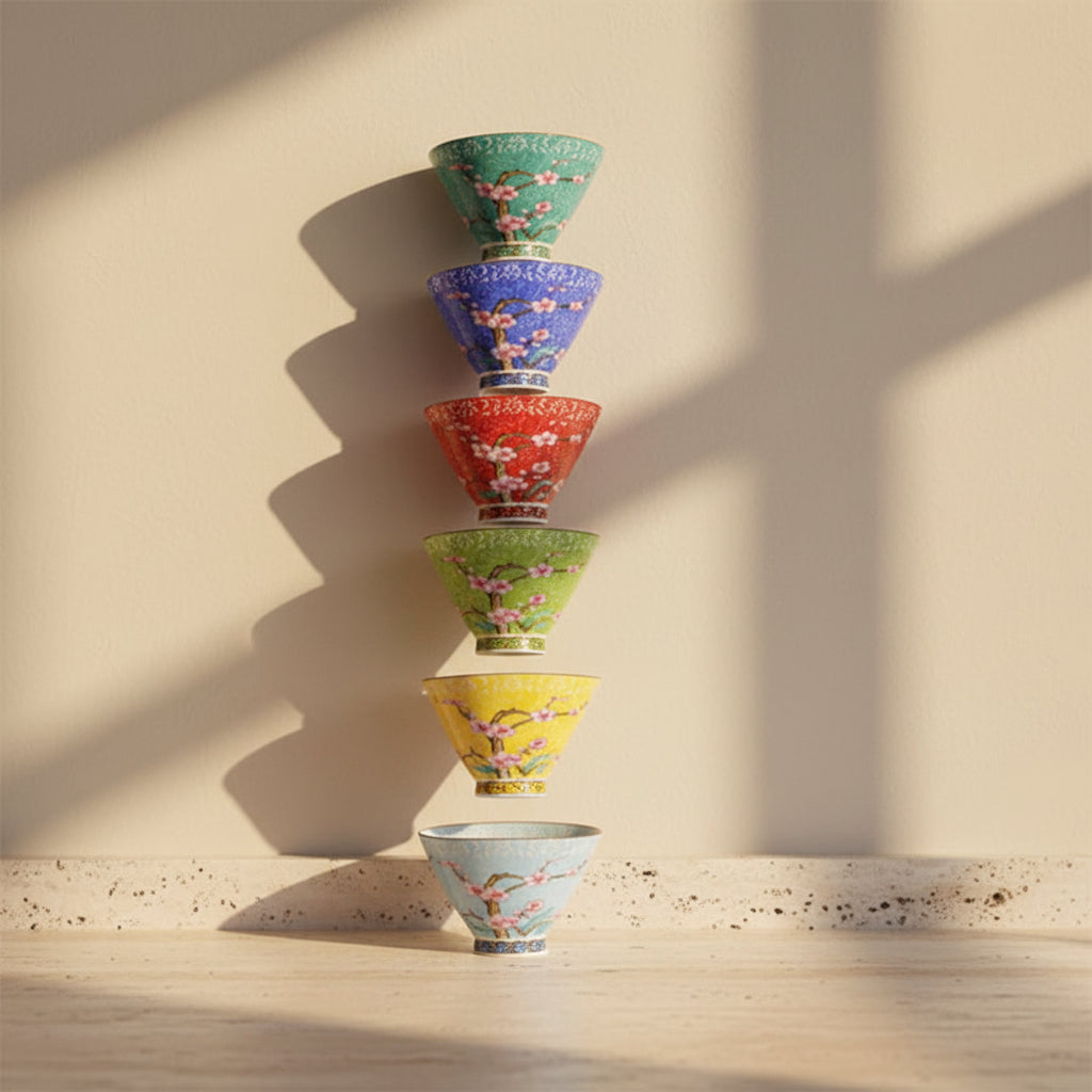 Japanese Blossom Tea Cups