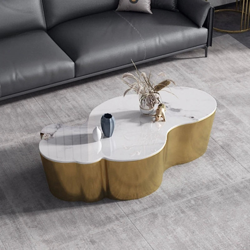 Organizer Industrial Coffee Table Metal Designer Aesthetic Unique Space Saving Side Table Clear Modern Meubles Salon Furniture