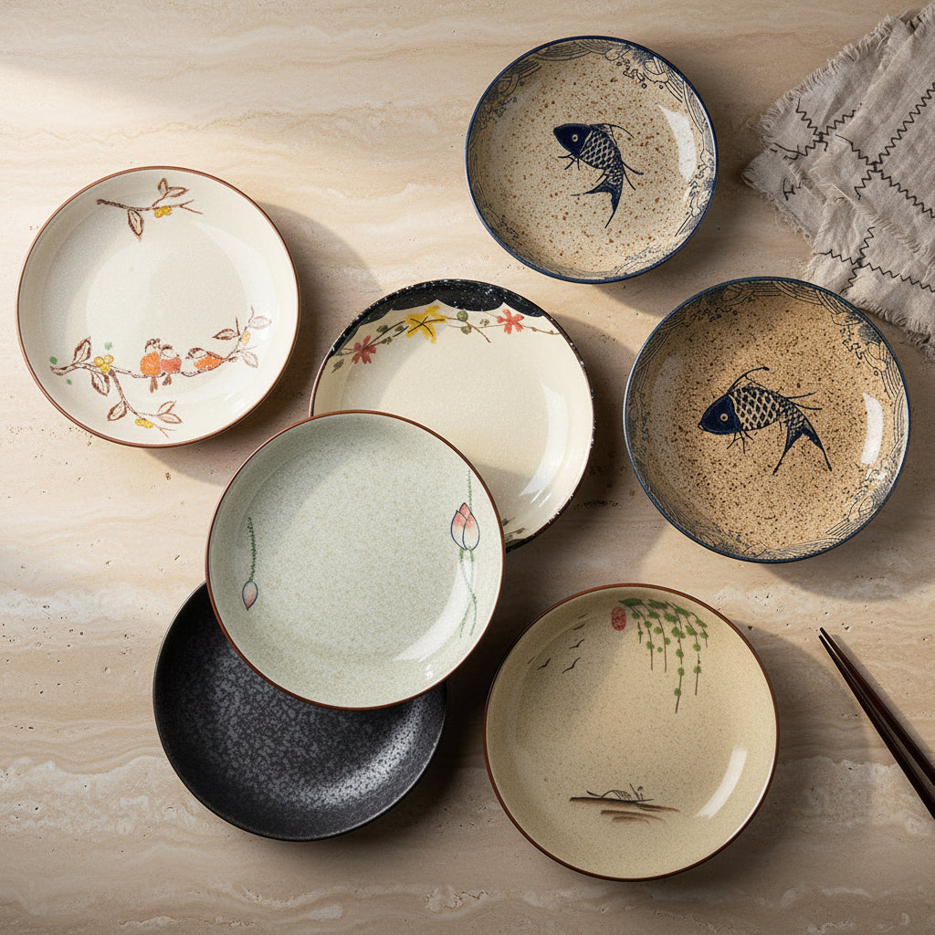 Floral Porcelain Serving Plate