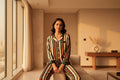 Chain Stripe Silk Set