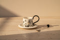 Floral Ceramic Cup & Saucer Set