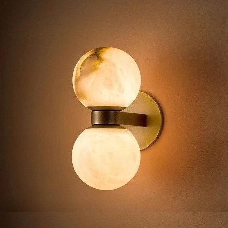 Brass Globe Sconce