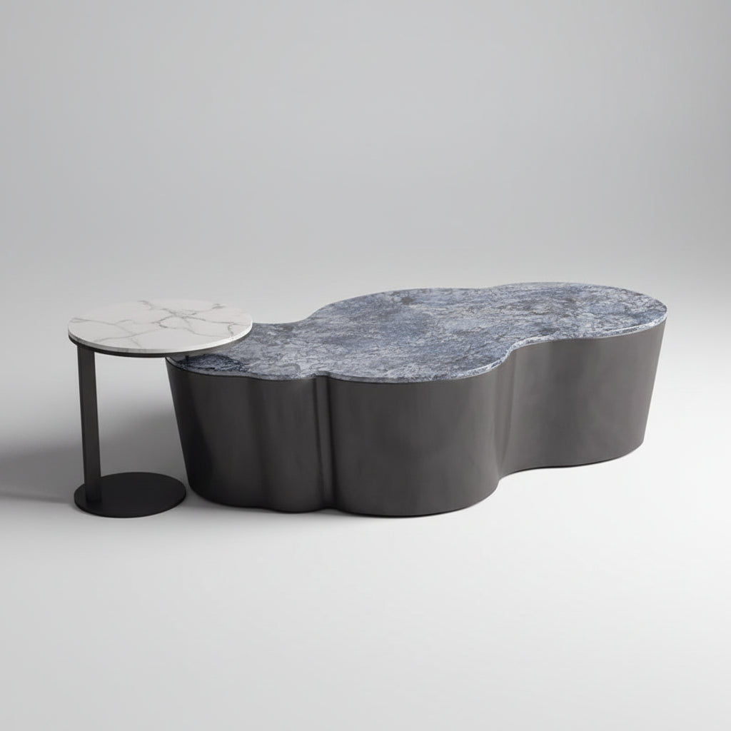 Organizer Industrial Coffee Table Metal Designer Aesthetic Unique Space Saving Side Table Clear Modern Meubles Salon Furniture