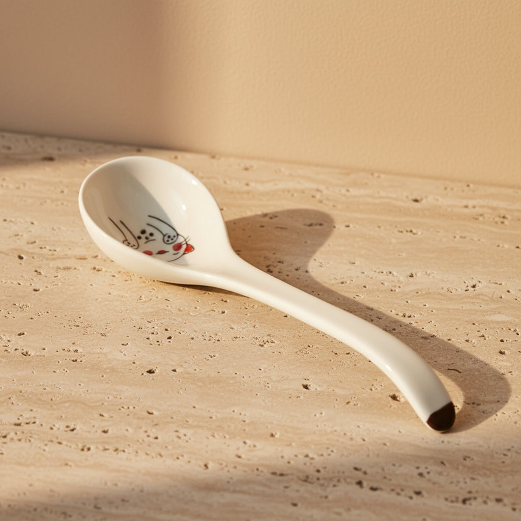Glazed Porcelain Serving Bowl
