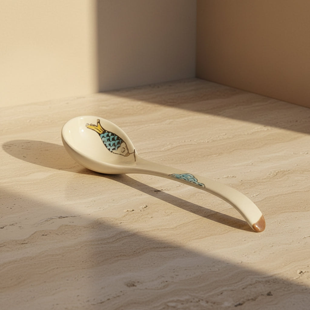 Glazed Porcelain Serving Bowl