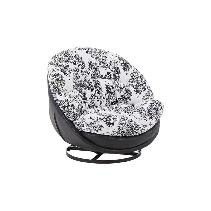 Rotating Fabric Lounge Chair