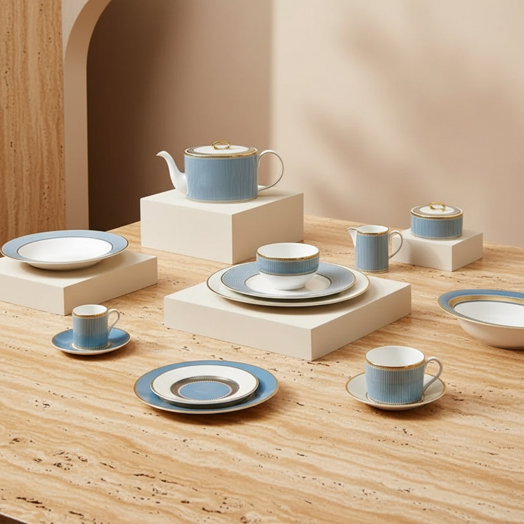 Hand-Painted Porcelain Tea Set