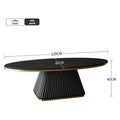 Oval Stone Coffee Table