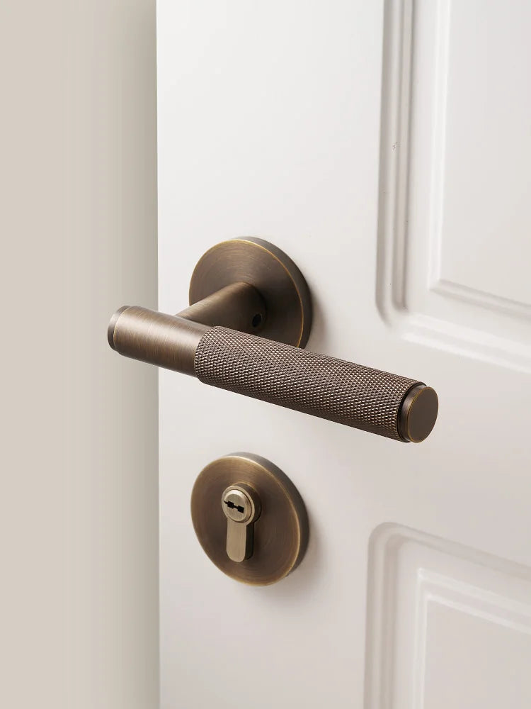 Knurled Brass Door Knob