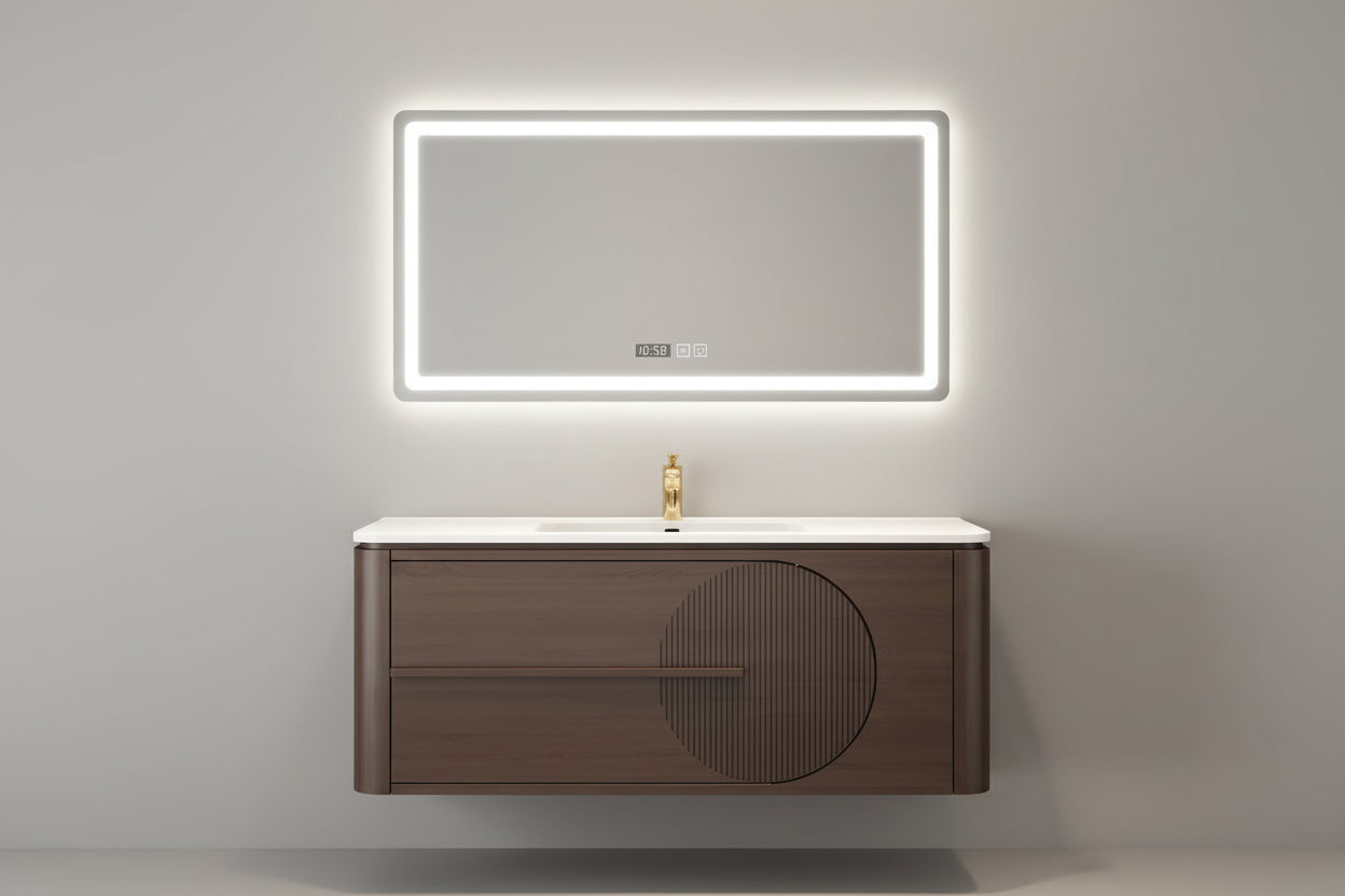 Oak Vanity Basin Cabinet