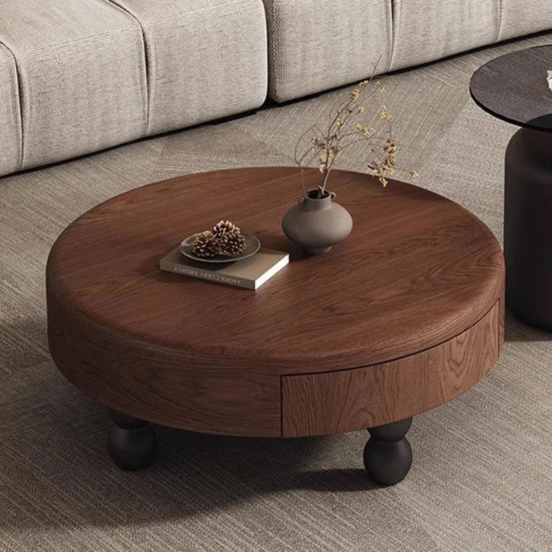 Glass Top Ball Leg Table