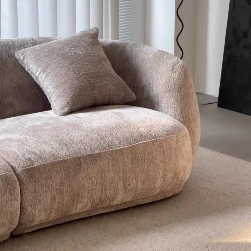 Curved Velvet Arc Sofa