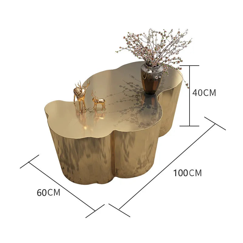 Organizer Industrial Coffee Table Metal Designer Aesthetic Unique Space Saving Side Table Clear Modern Meubles Salon Furniture