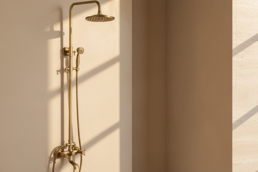 Gold Dual-Knob Shower Set